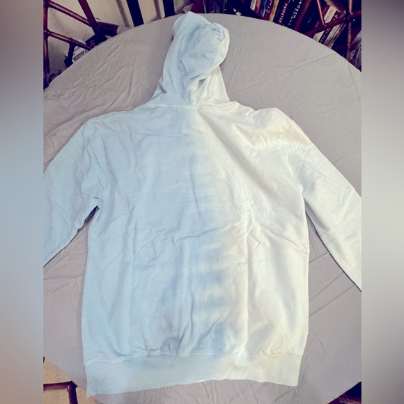 Sovereign Code brand hoodie in cool half & half blue/white; very cool look!! - Picture 2 of 3